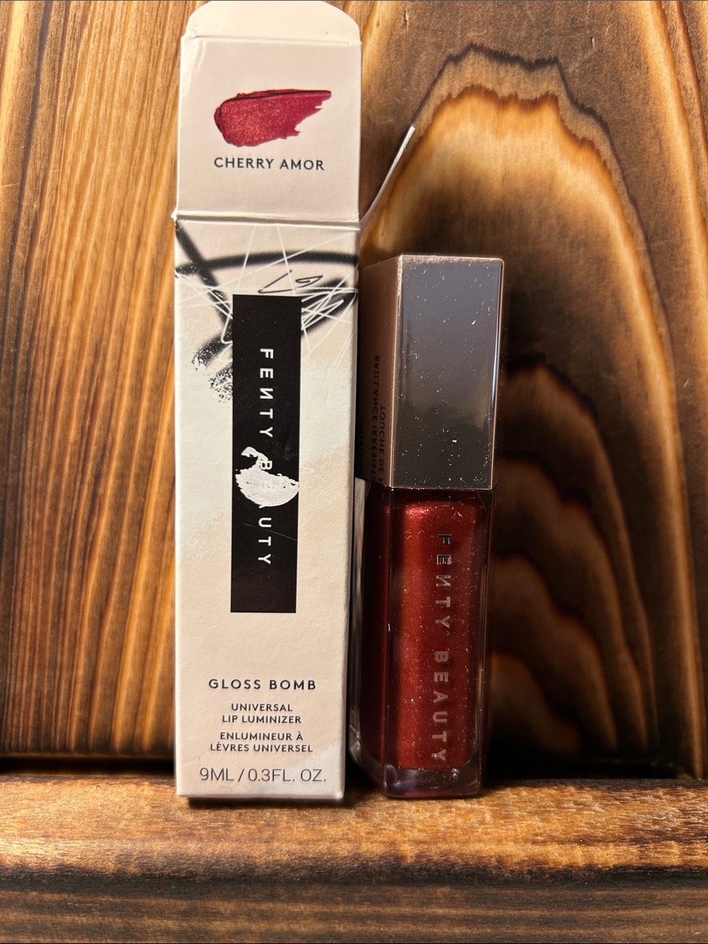 Fenty Beauty Gloss Bomb Lip Luminizer — Cherry Amor Red with Shimmer